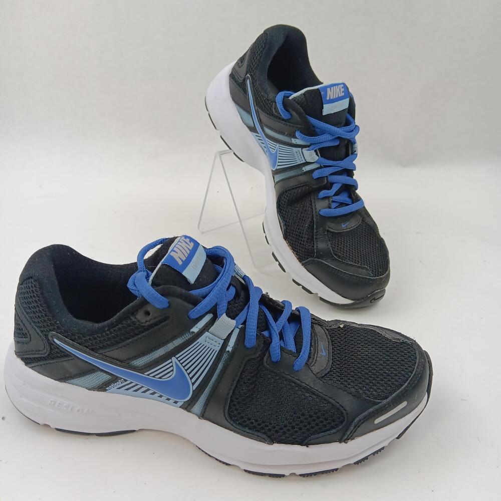 Nike Dart 10 Shoes Womens Size 7 Black Blue Mesh Running Sneakers 580427-003